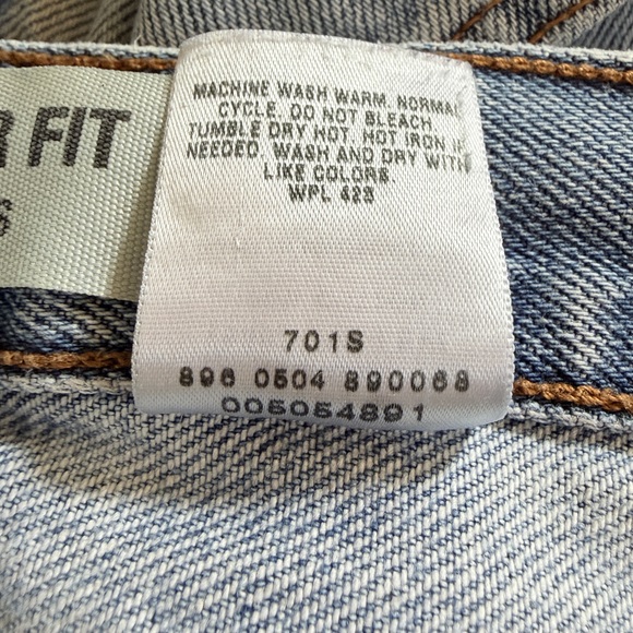 Vintage Y2K Levi’s 505 regular straight leg denim jeans 100% cotton 29x30 - Picture 6 of 12